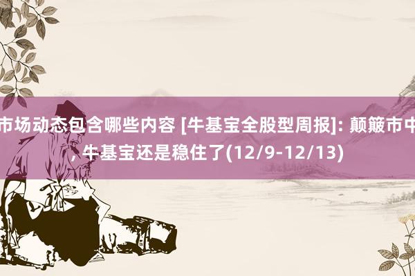 市场动态包含哪些内容 [牛基宝全股型周报]: 颠簸市中, 牛基宝还是稳住了(12/9-12/13)